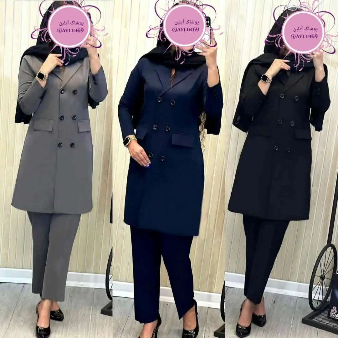 نام: مانتوشلوار اداری ساتین
