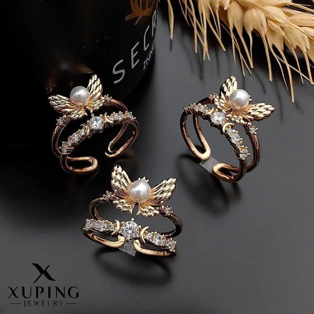 ⚜ انگشتر پروانه و مروارید ا...