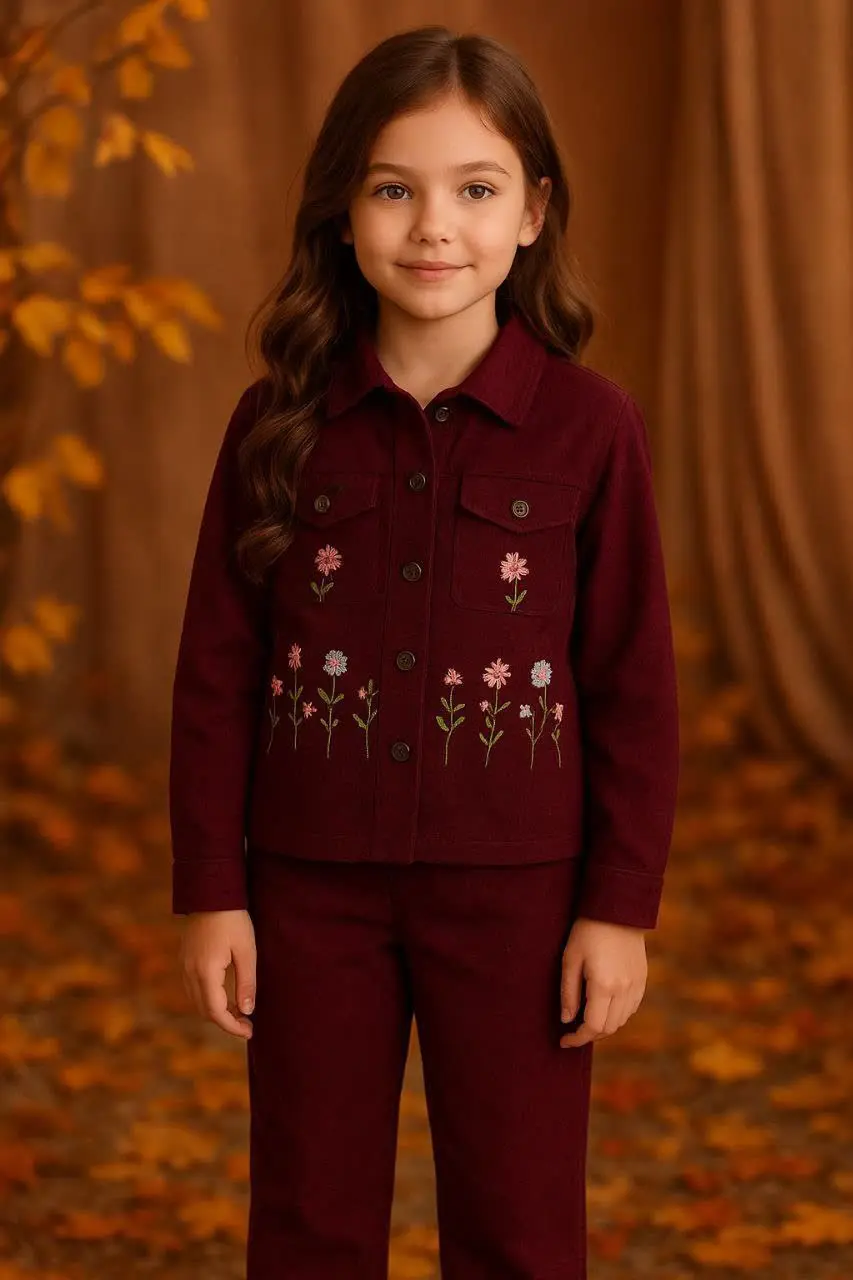 🎄 شومیز شلوار مخمل کبریتی گ...