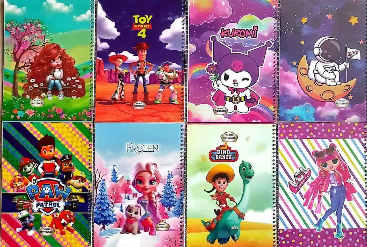 دفتر ۵۰ برگ نقاشی طلقی تک سیم با کاغذ ۷۰ گرم
