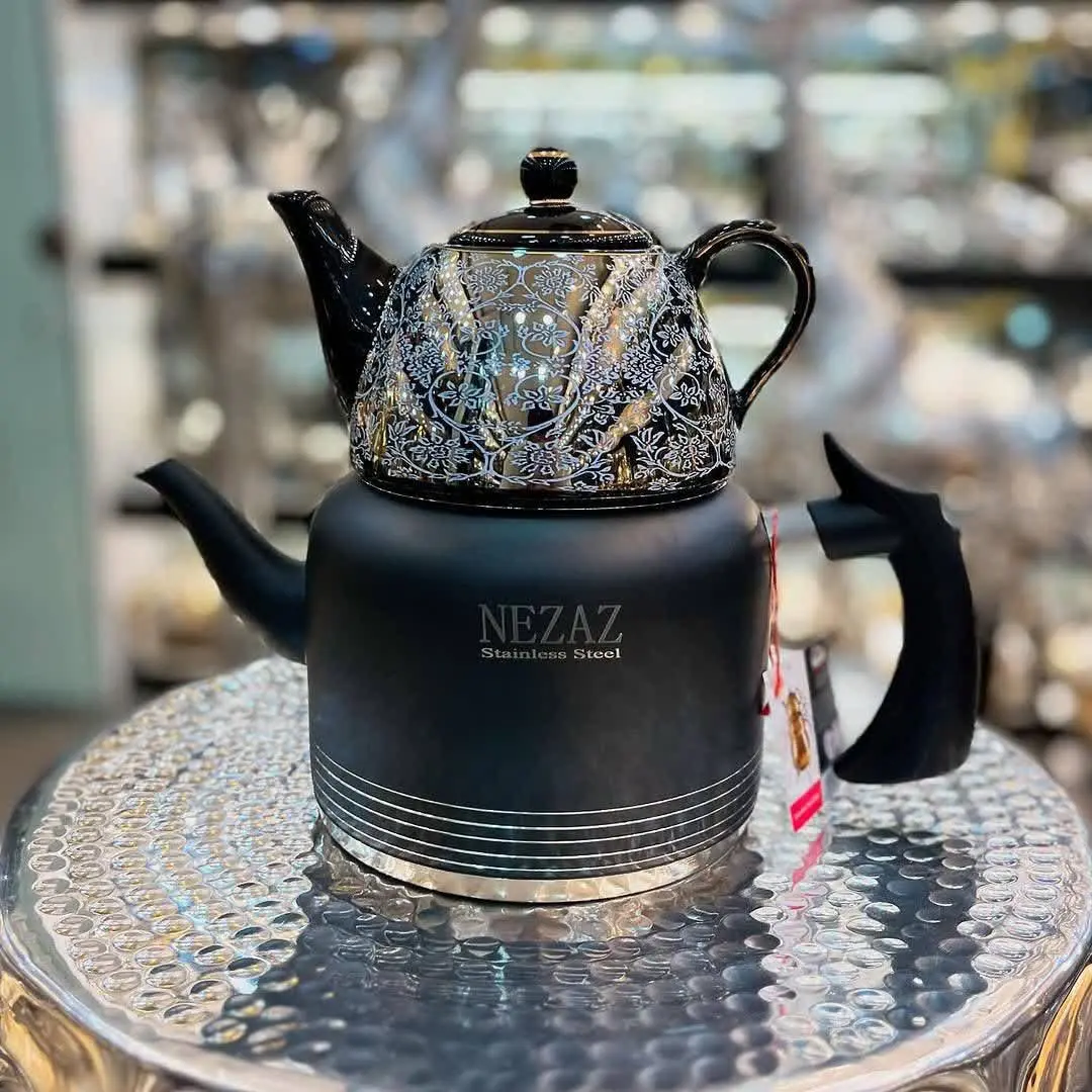 😍کتری قوری لوله‌ایی رنگی نزاز
