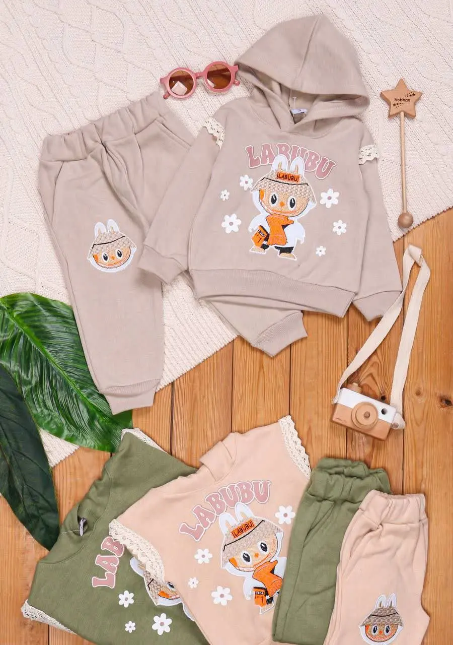 🎄 هودی شلوار داخل کرک لبوبو...