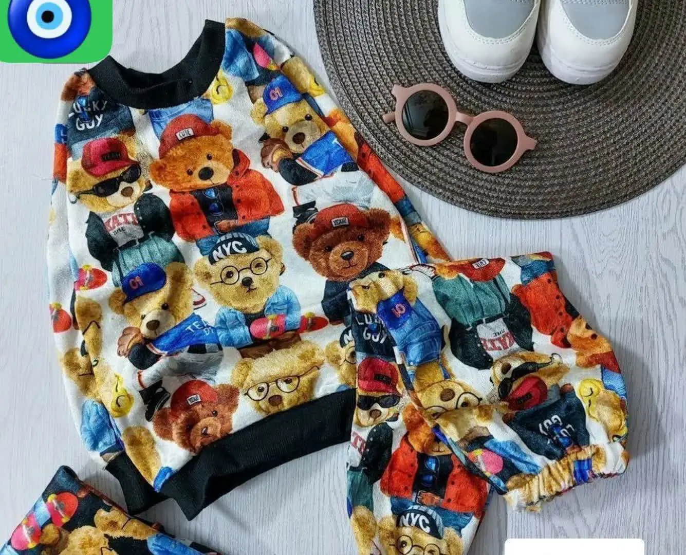 🔮بلوز شلوار مخمل طرح تدی🔮
