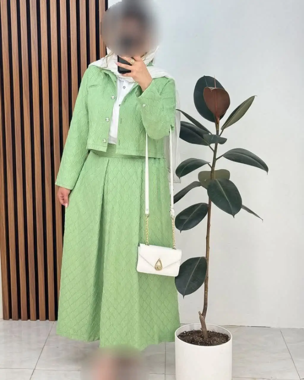 👚 نام: کت دامن طرح لوزی
