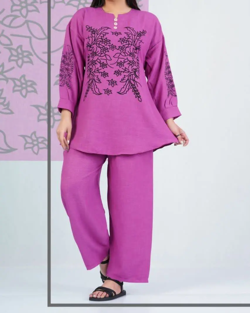 ست تونیک شلوار طرح دار😍
