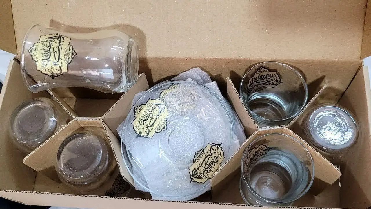 ☕️استکان بلوری کمرباریک و ن...