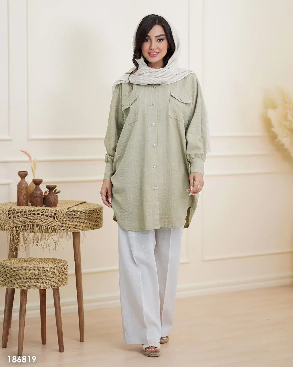 🔺مانتو طرح پانچ مدل هلمین
