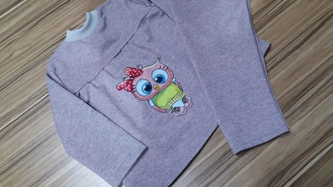 بلوز شلوار جغد دختر و  کوچولو💜