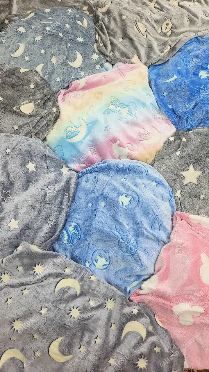 😁😍👆 پتو شب نما 🌙⭐️ یکنفره برند GB کی میخواستتتت🗣🗣🗣
