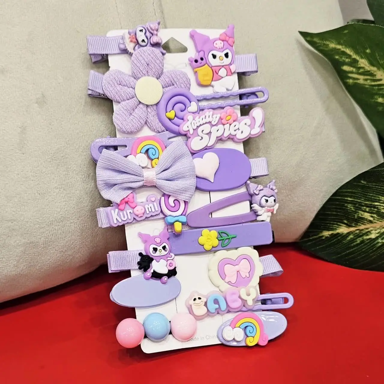 پک گیره مو دخترانه طرح کرومی