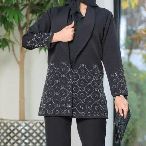 ❤️نام: مانتو مجلسی نگین دار ۱۶
