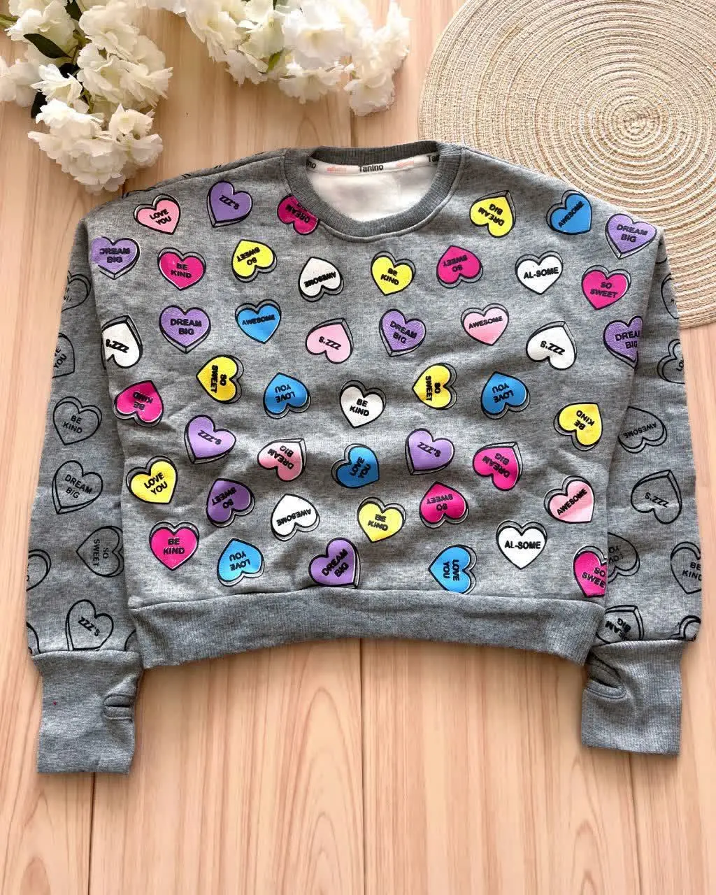 😍 کراپ فینگر دار تو کرکی با طرح قلب ❤️
