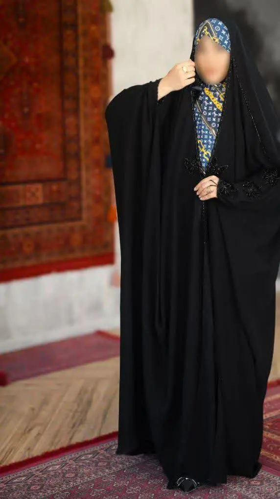 چادر عربی طرح جواهر دوزی پر...