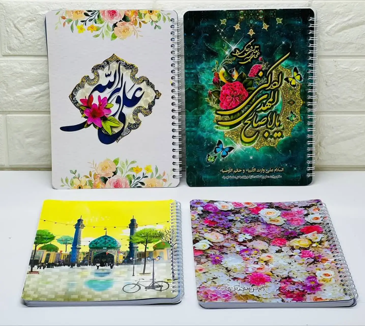 ⚜دفتر ۵۰برگ سیمی خط دار مذهبی