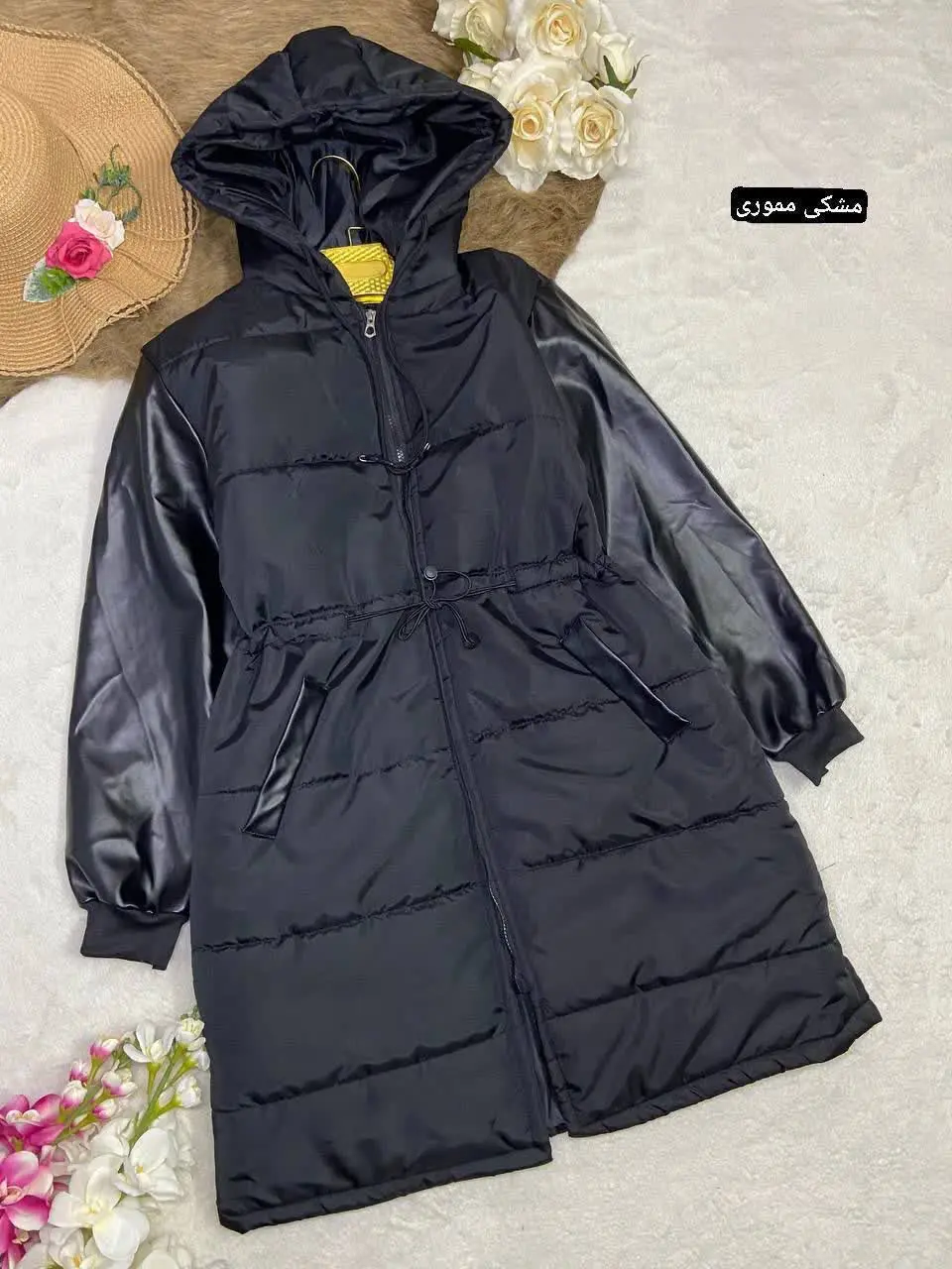 نام: کاپشن آستین چرم
