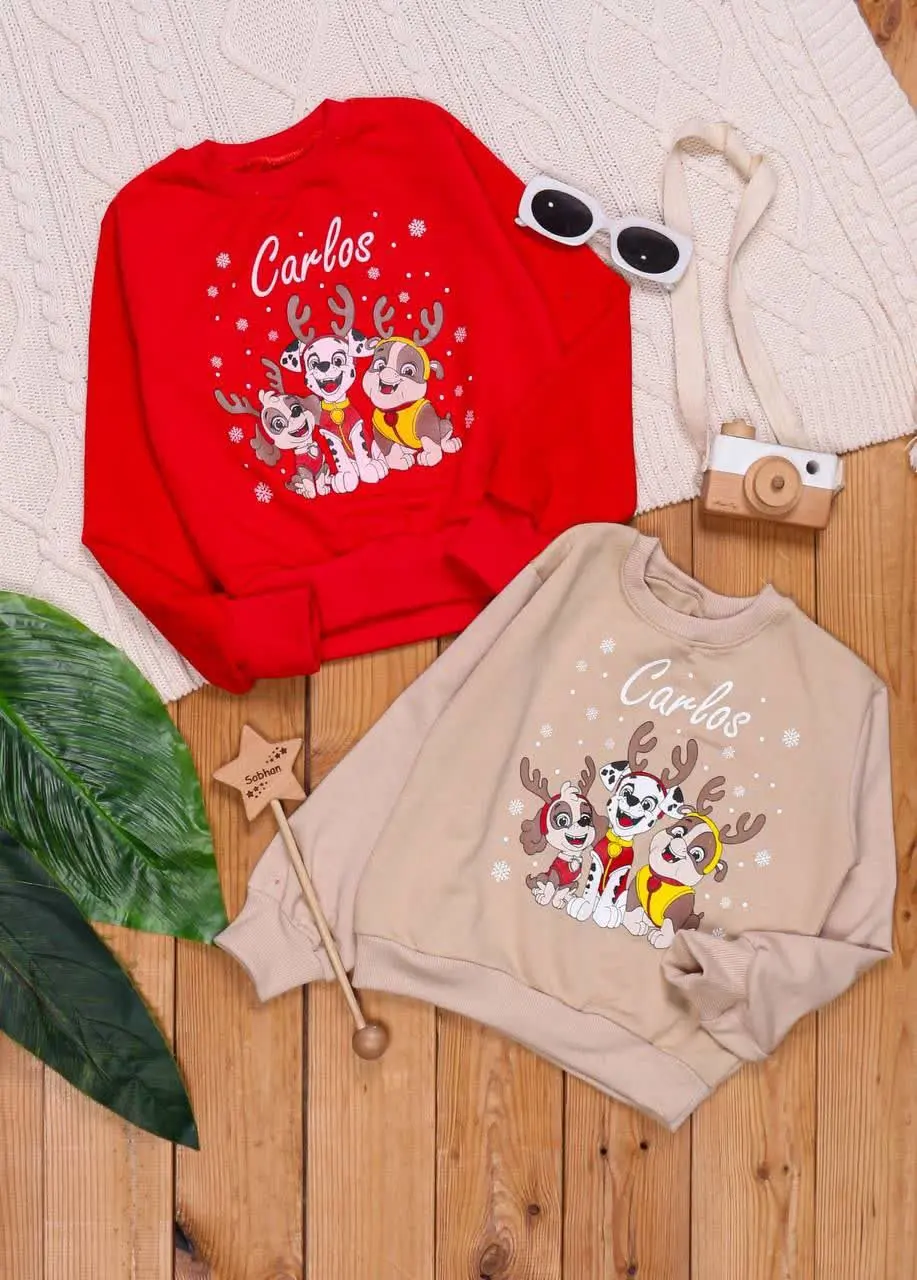 🎄بلوز تک یلدایی چاپ سگ های...