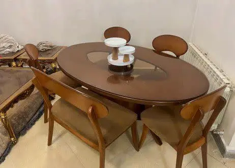 میزنهار خوری ۶ نفره جنس چوب راش جنگلی 
