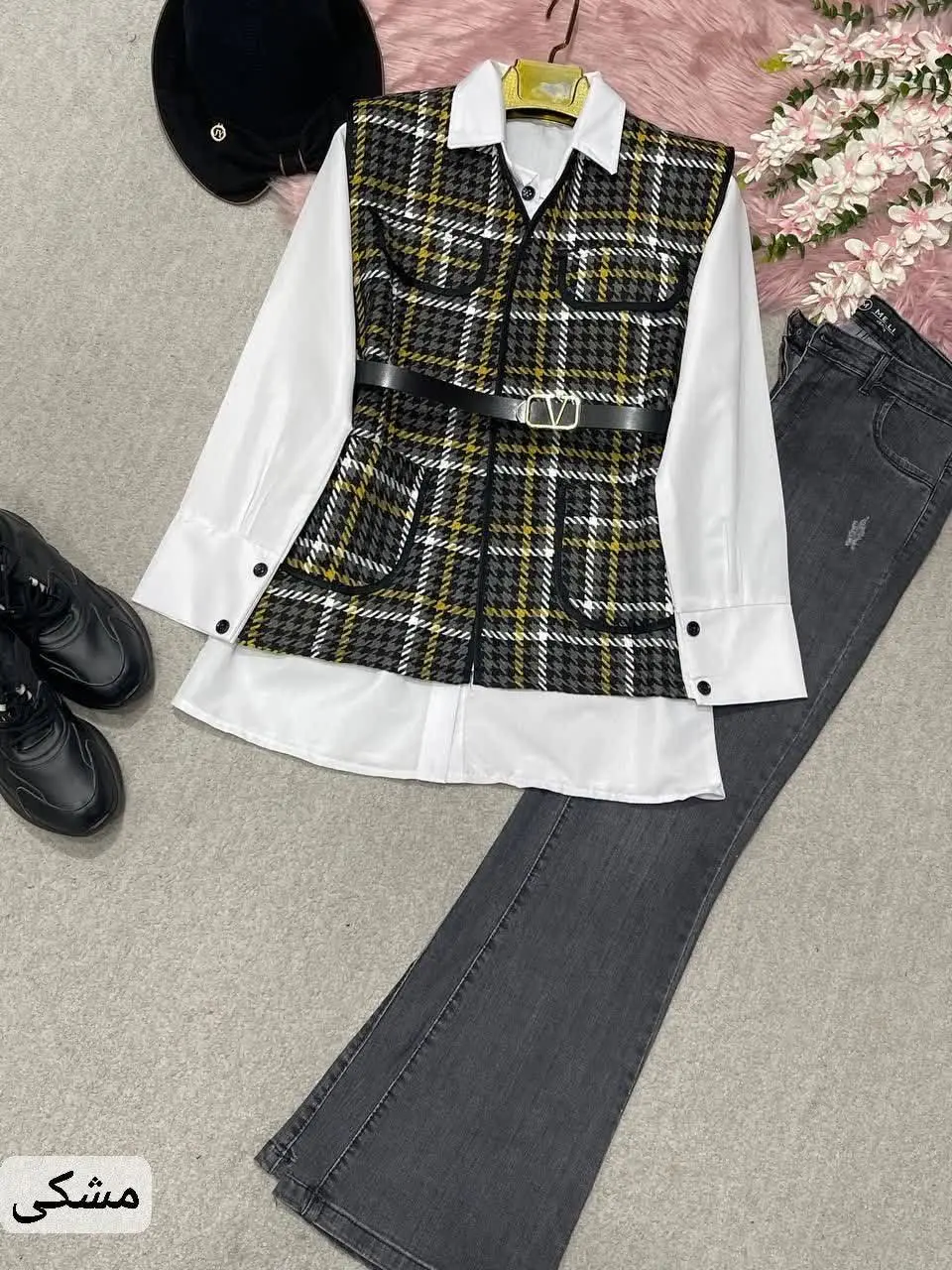 🍁نام: ست وست+شومیز+کمربند🍂
