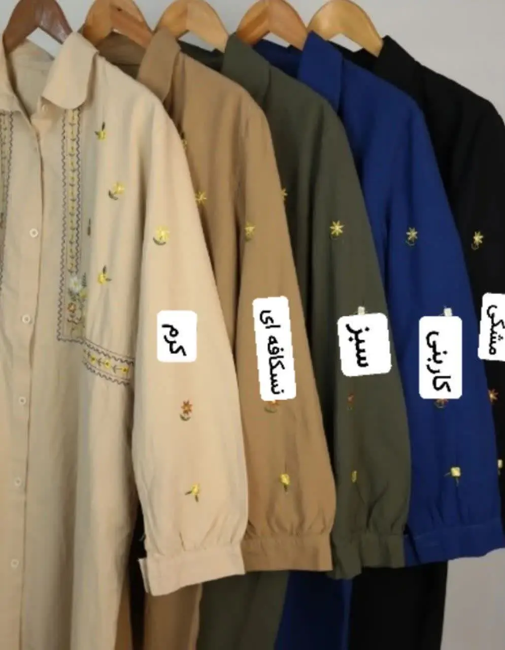 ی مدل تونیک دکمه دار گلدوزی شده با کیفیت بسیار عالی و بدون آبرفت و تغییر رنگ جنسش خنک مناسب بهار و تابستان
