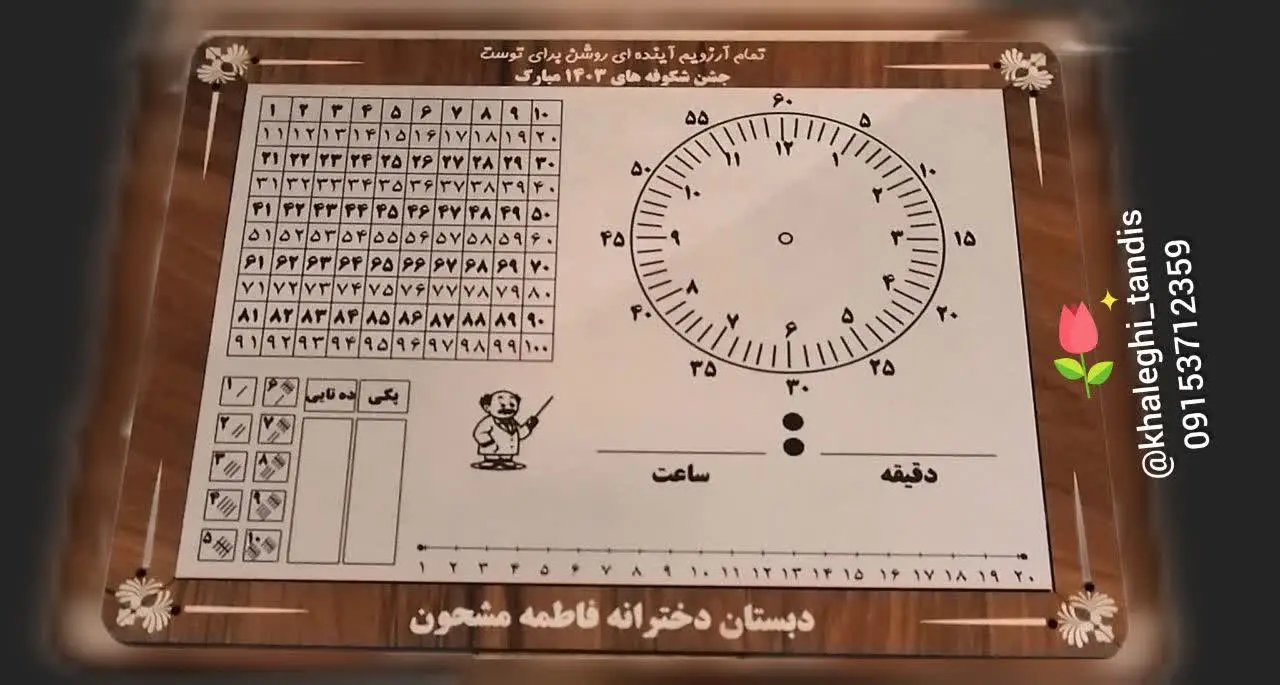 تابلوی سایز a۴ 
