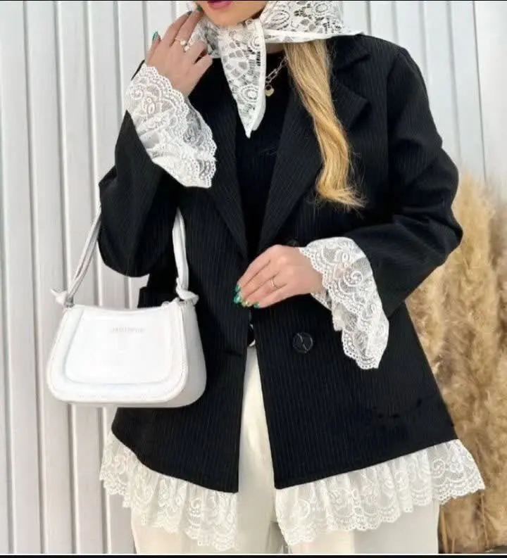 نام: کت ترند پرطرفدار دانتل دار
