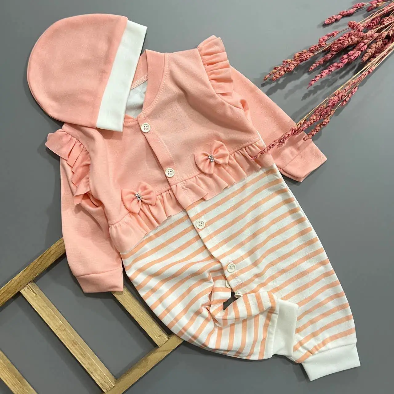 سرهمی و کلاه دخترانه پلی اس...