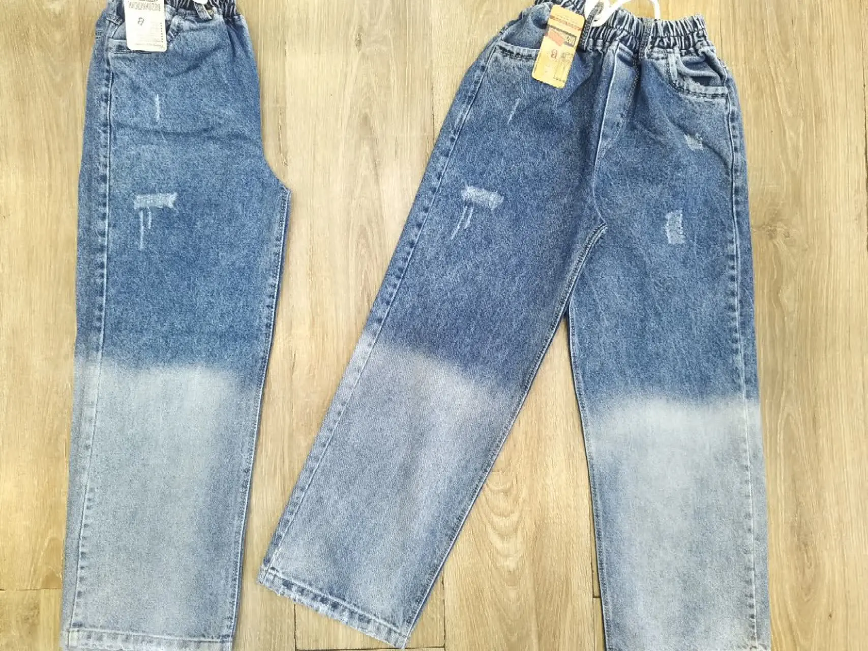 ☘شلوار لی بگ اسپرت سایه روش...