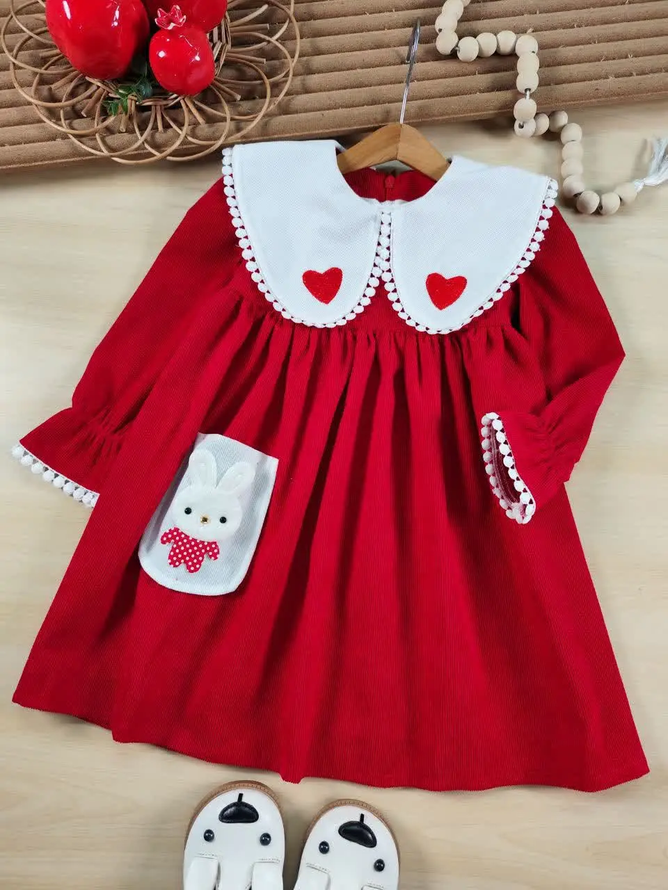 پیراهن کبریتی خرگوش خال خالی