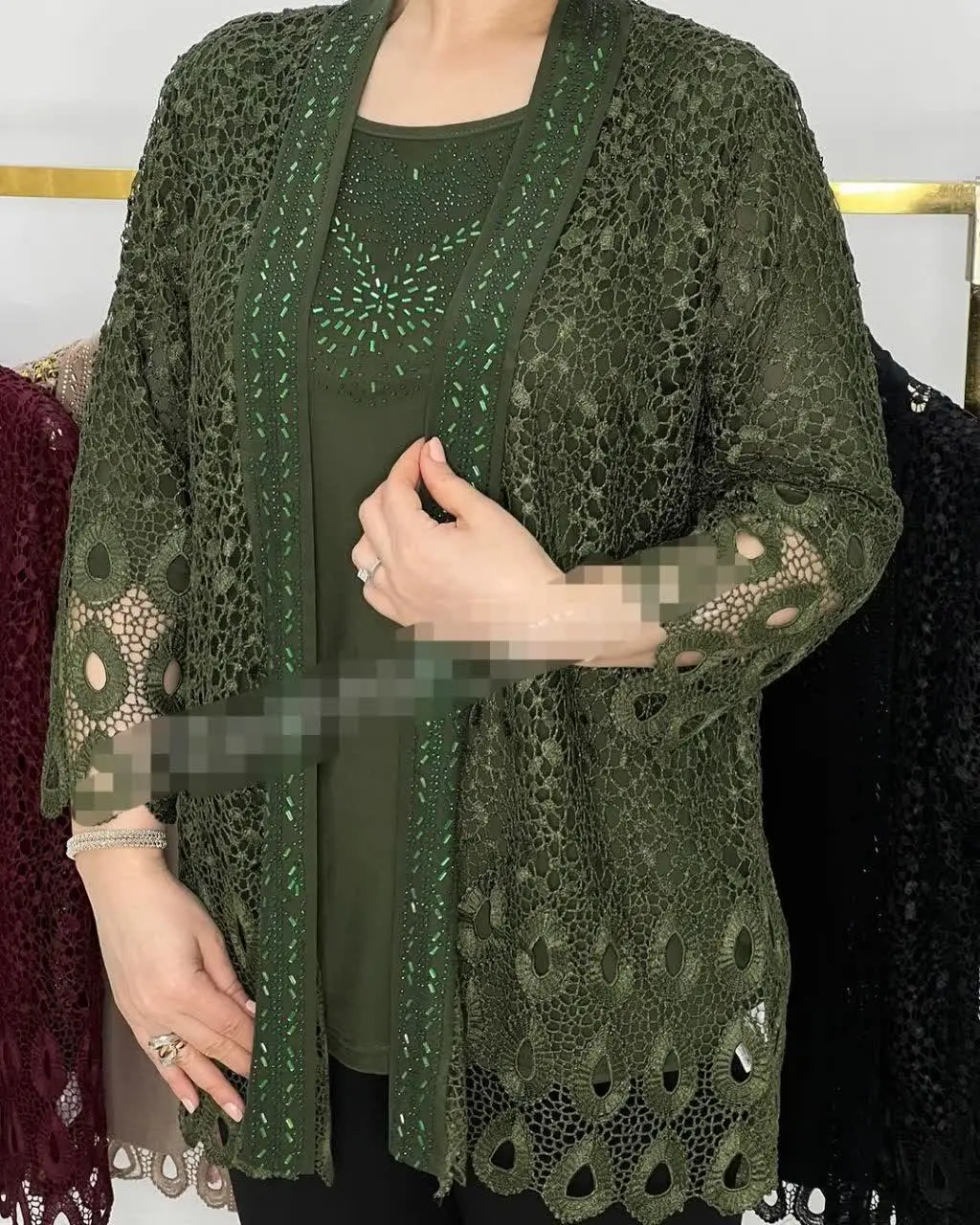 شومیز دو تیکه گیپوری وارداتی😍
