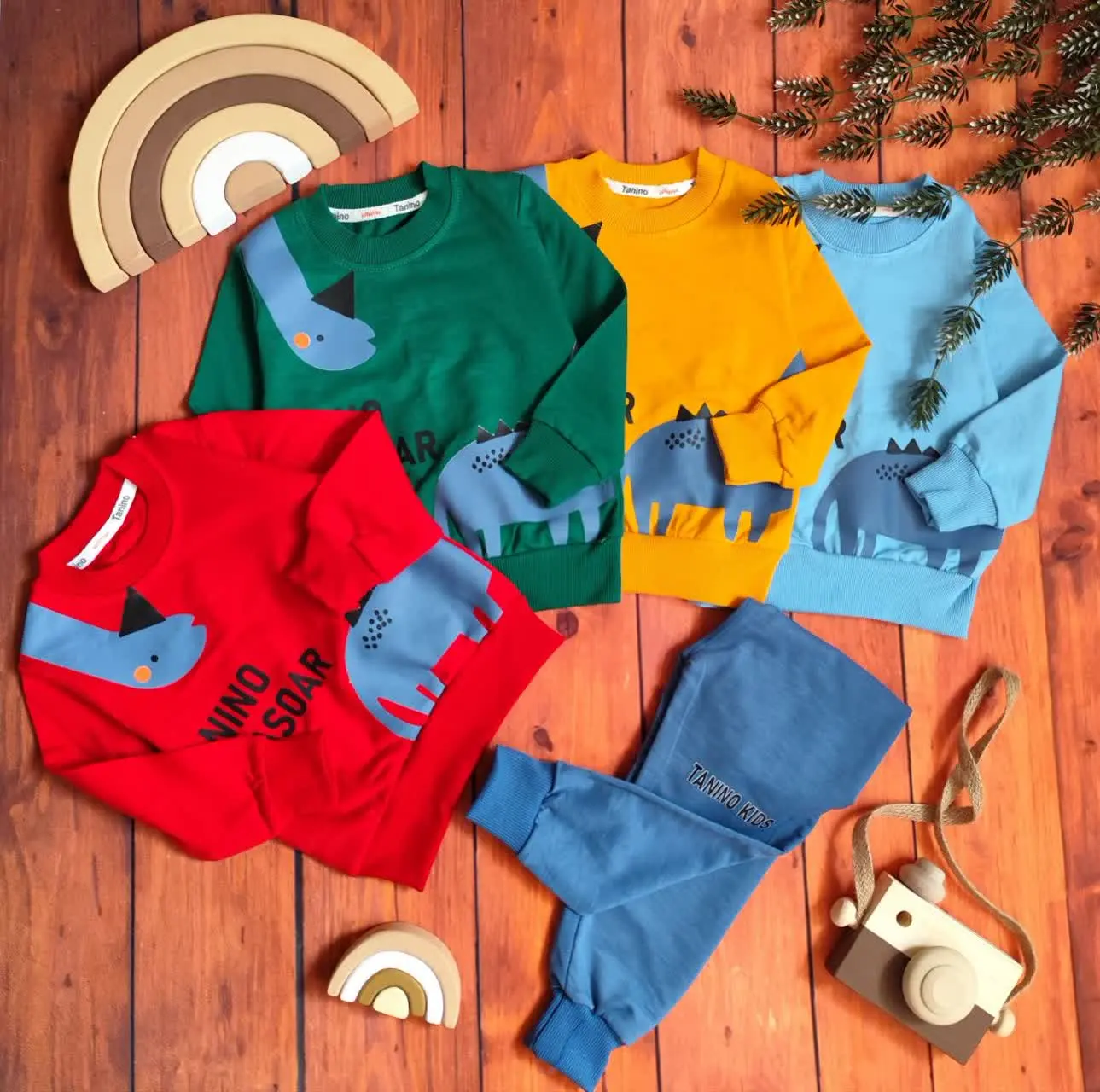 😍ست بلوز و شلوار دایناسورآب...