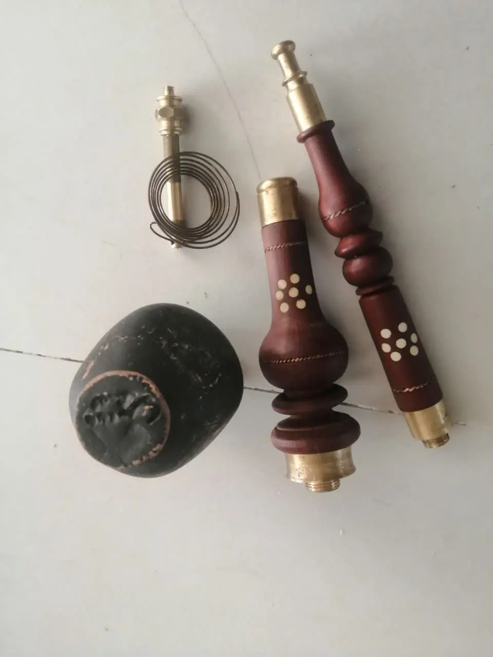 وافور چوب عناب با سری برنجی
