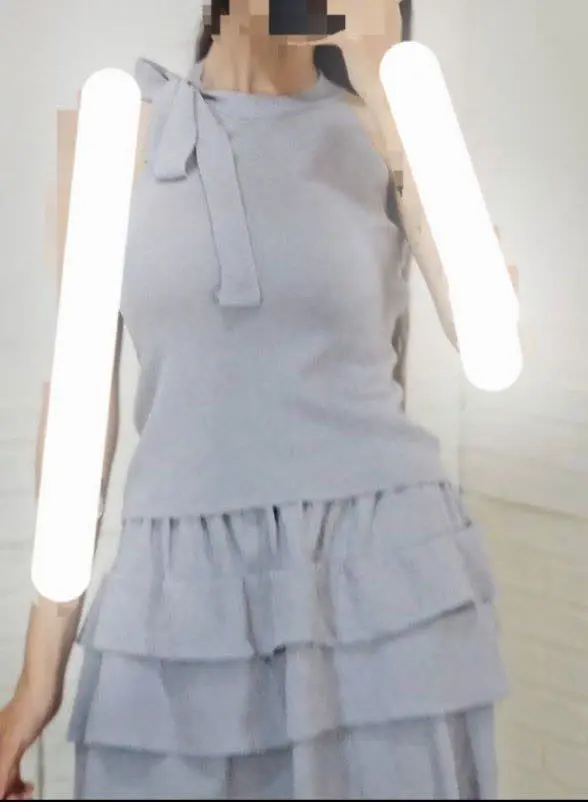 ست تاپ و دامن، بافت کریستالی
