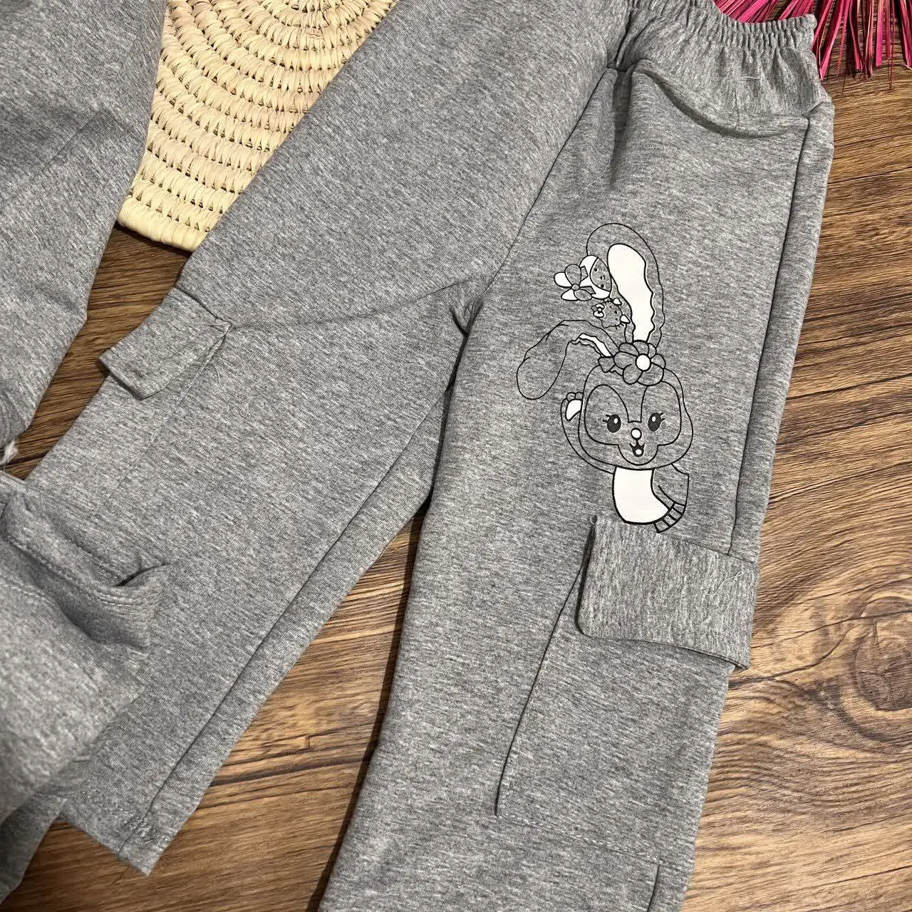 👚نام: کراپ شلوار گلکسی خرگوش
