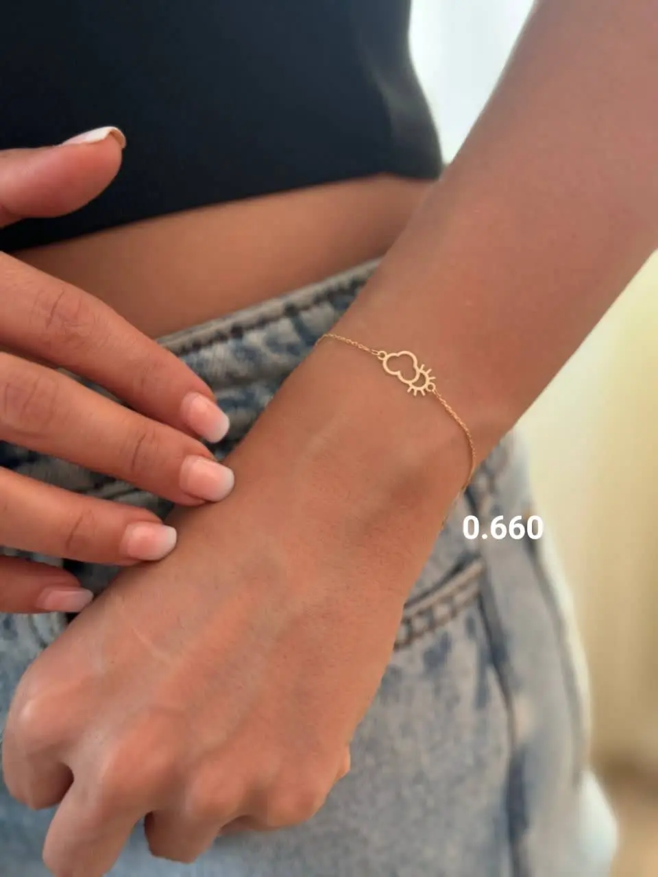 دستبند مینیمال سفارشی مدل قلب … ♥️
