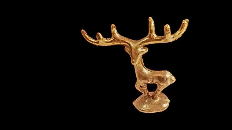 گوزن ایستاده برنج۴عددی
