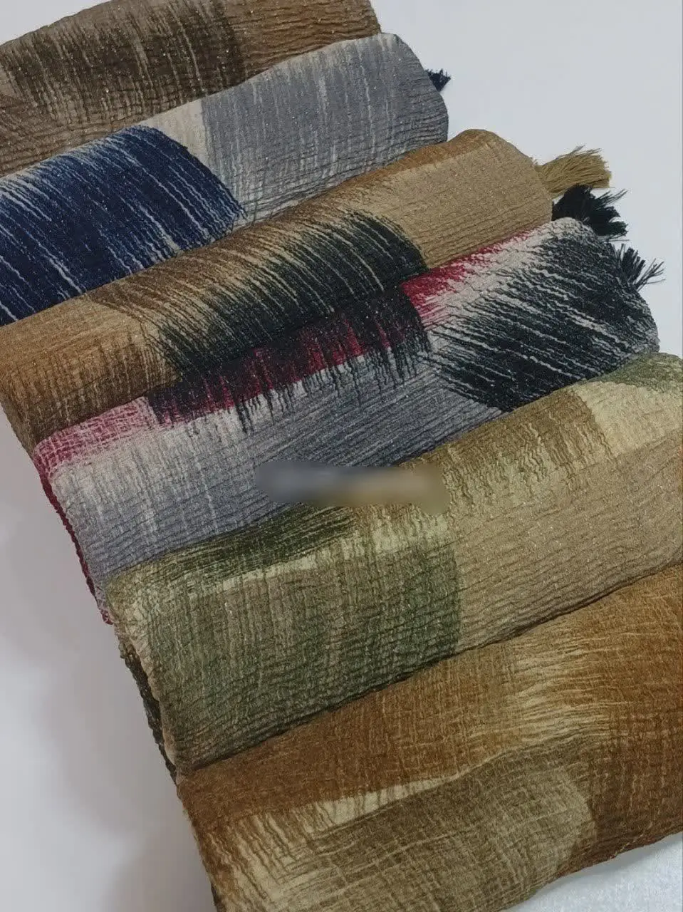 ☘ شال نخی پلیسه تمام لمه 🤩