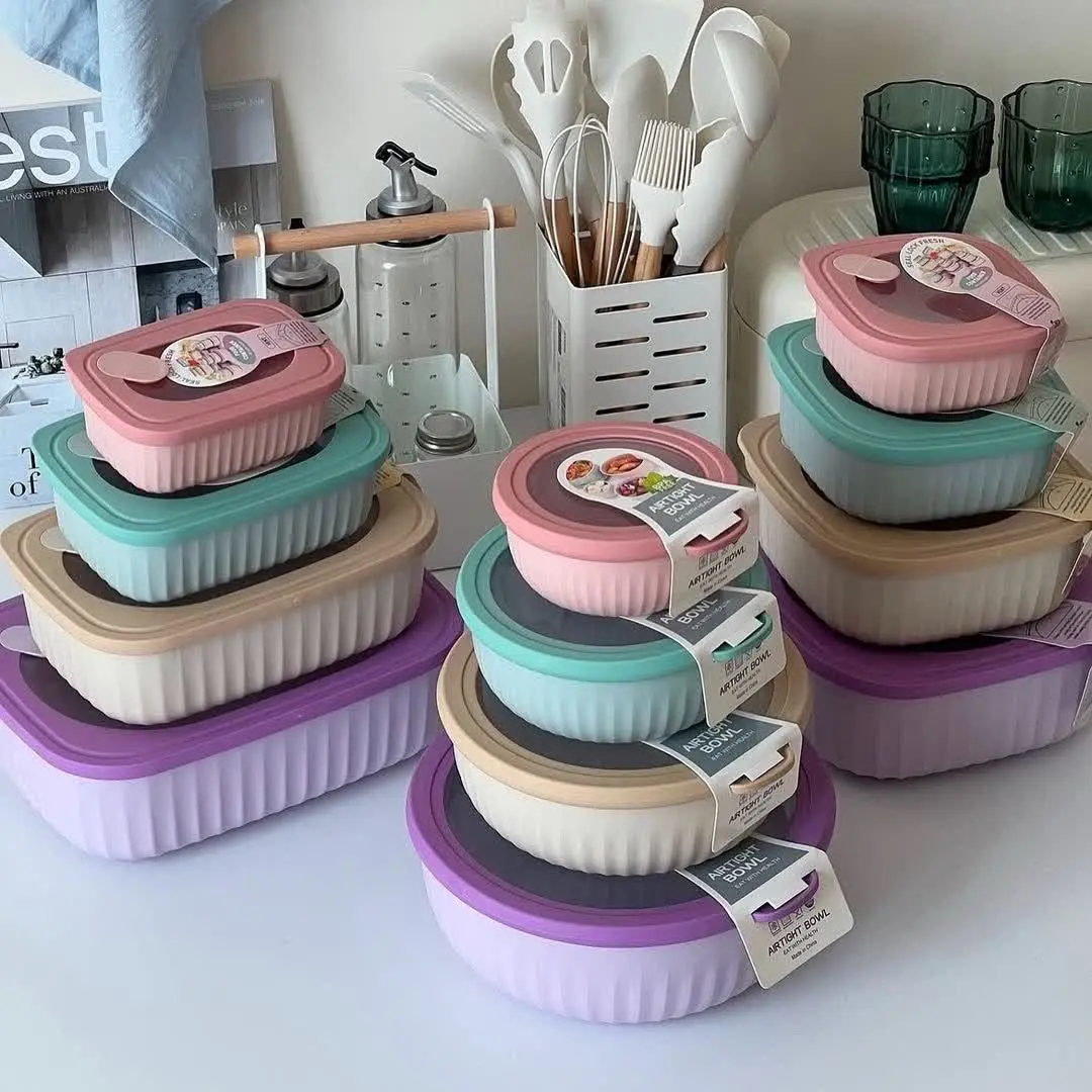 ظرف غذا چهار سایز پاستیلی