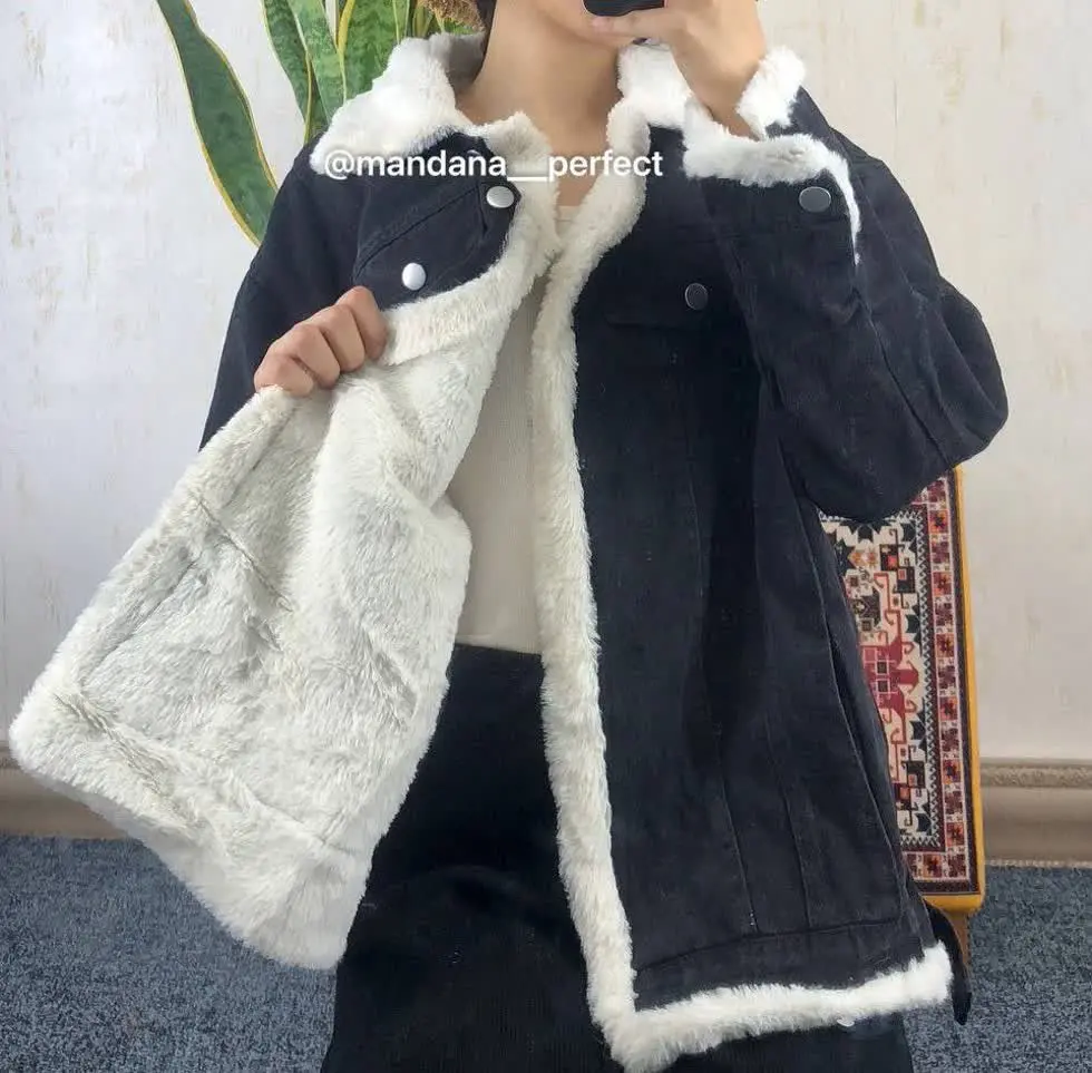 💞کت جین تو خز شیک و پرفروش 💞
