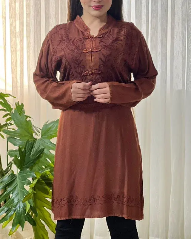 🧵🪡تونیک فلفلی سنگشور 
