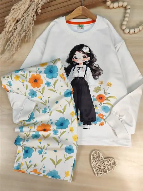 ✨بلوز و شلوار دختر کیوت انیمه✨