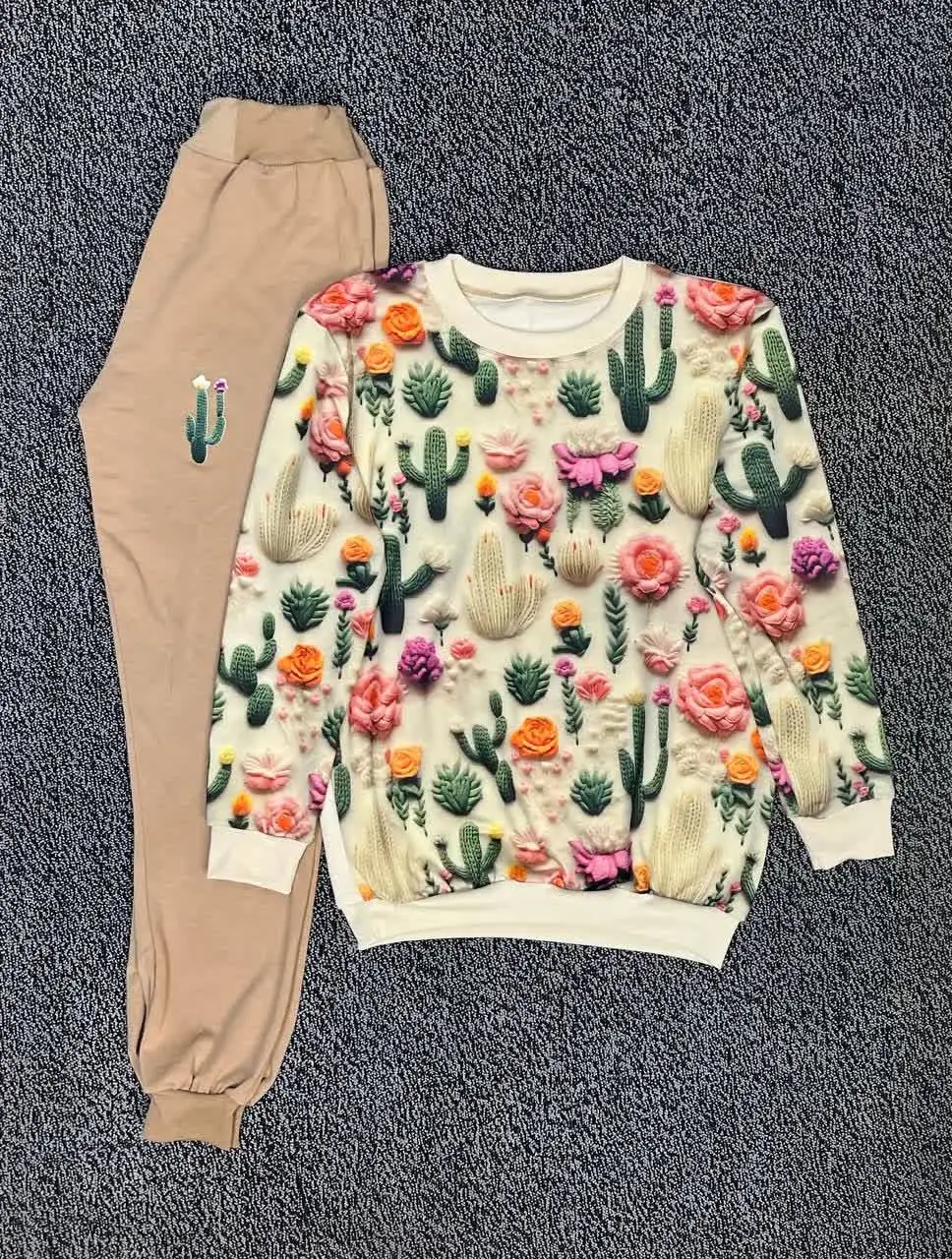 🖋نام: ست بلوز شلوار کاکتوس

