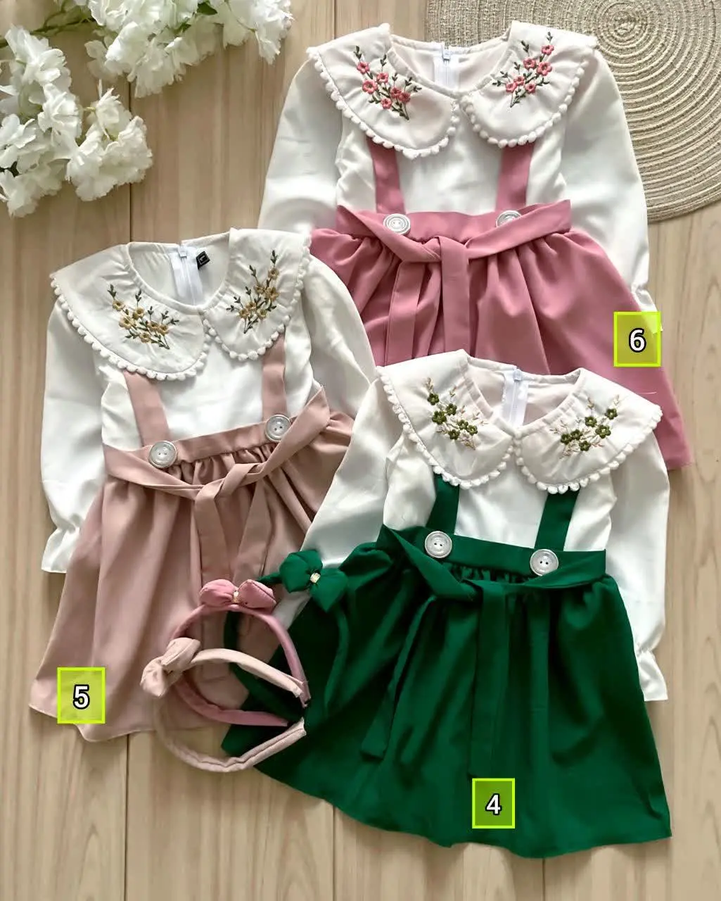 سارافن ساسبندی یقه گل دار همراه تل
