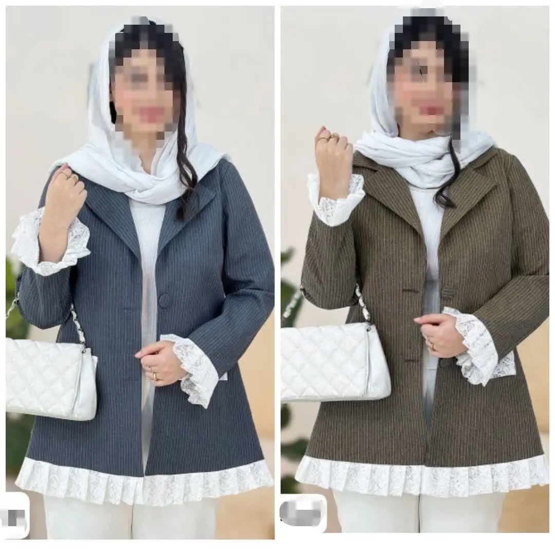 💛 نام: مانتو کتی توردار 
