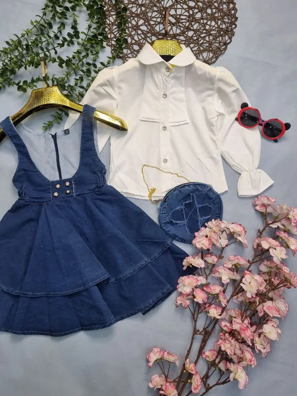 🌹شومیز سارافون لی دخترانه👩