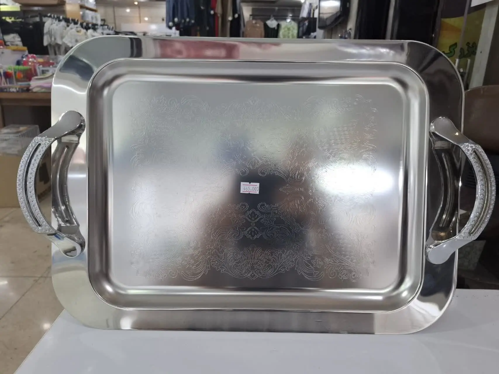 سینی تمام استیل 
