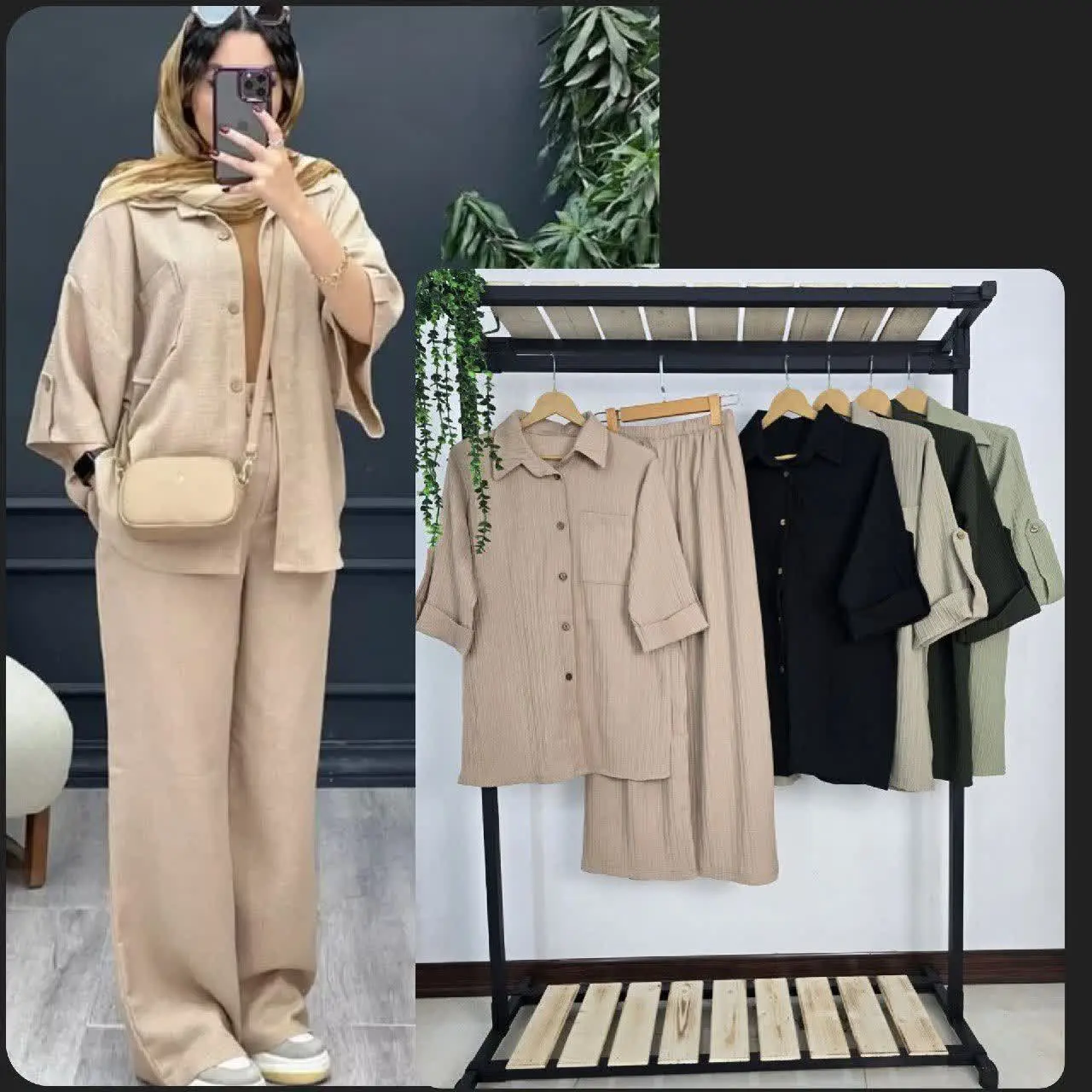 🌸 نام: ست آستین سه ربع
