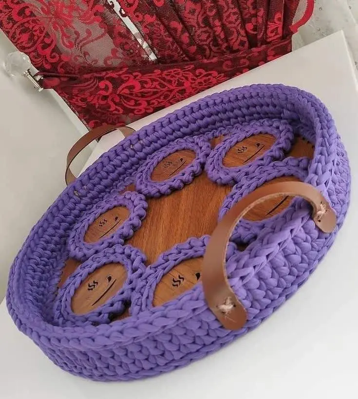 سینی پذیرایی تریکو😍👌
