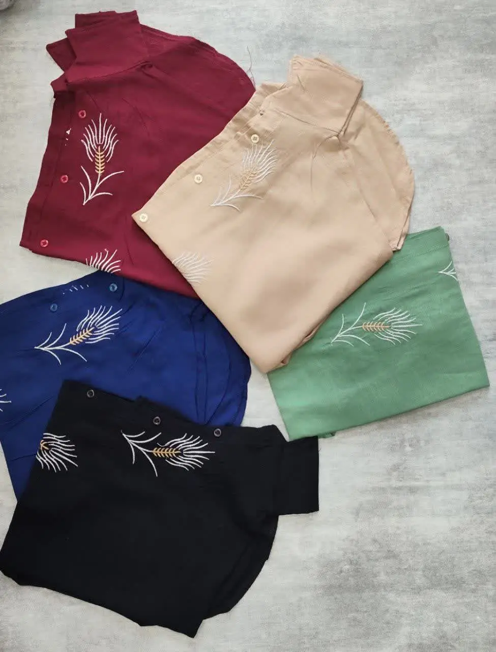 🎀شومیز طرح دار گندمی