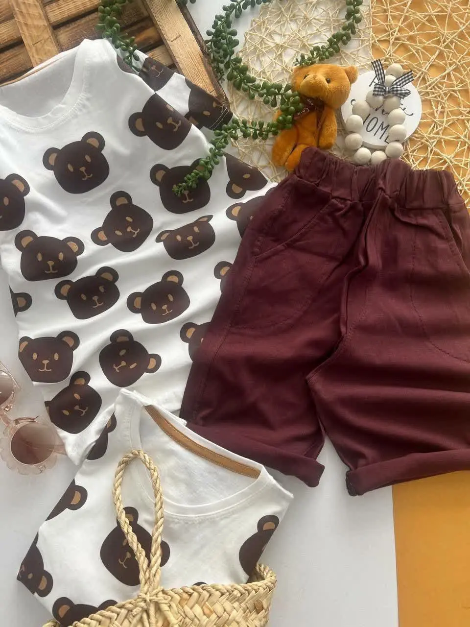 ست جذاب خرس قهوه ای😍😍