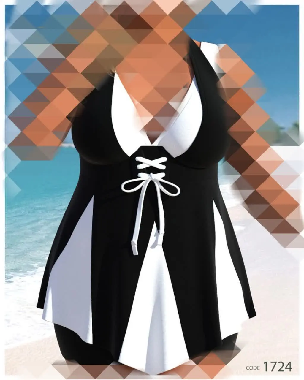 🔅 مایو دو تیکه با شورتک 
